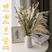 Natural Dried Flower Bouquet , Dried Pampas Grass Decor, 8 Varieties Flowers for Vase, Dried Floral Arrangements for Home Wedding Table Decor(Green)