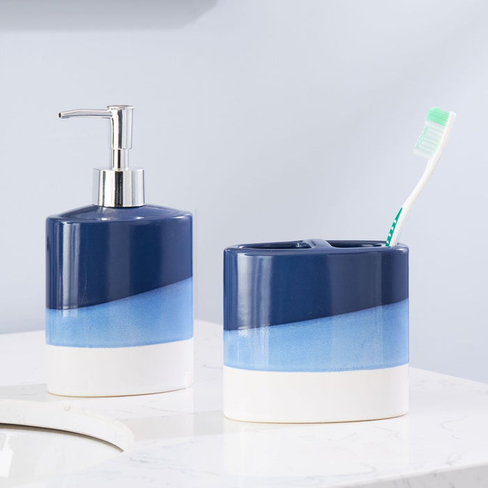 SKL Home Alanya Toothbrush Holder, Blue