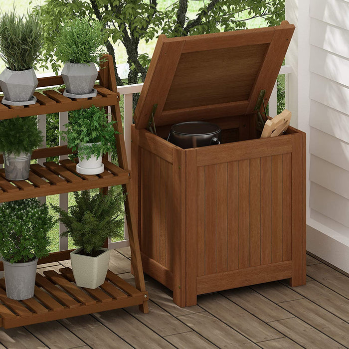 FG19749 Tioman Outdoor Hardwood Storage Box, Natural