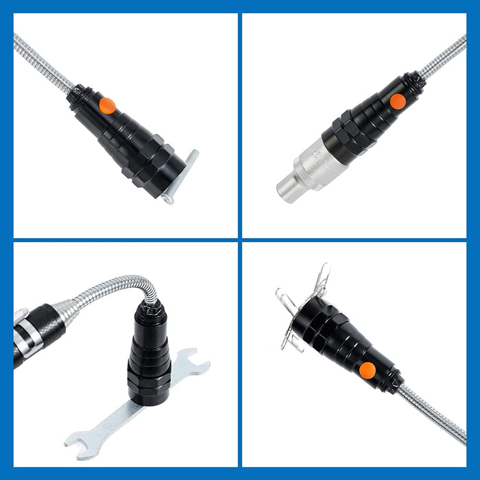 Extendable Magnetic Flashlight with Telescoping Magnet Pickup Tool-Cool Gadgets Gifts Idea & Christmas Stocking Stuffers for Men, Husband,Dad,Father,Mechanic,Tech,Handyman,Him Women
