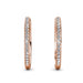 Bianca 18K White Gold Hoop Earrings with Crystals Rose Gold Female