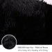 3 Pieces Furry Plush Duvet Cover Set, Black Faux Fur Comforter Cover Set, Luxury Soft Velvet Fuzzy Fluffy Bedding Set, Shaggy Duvet Cover with 2 Pillow Covers, Zipper Closure, Queen Size, Black