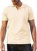Men'S Fashion Athletic Muscle Polo Shirts V Neck Golf T-Shirts Workout Solid Color Tee Shirt Top