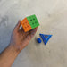 Jeexi Magnetic 3X3 Speed Cube, Cube Learning Series Puzzle Toy for Kids Beginners with Stand and Screwdriver