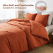 Terracotta Pom Comforter Full(79X90 Inch), 3 Pieces (1 Comforter, 2 Pillowcases) Luxurious Ball Pom Fringe Design Comforter Set, Soft Microfiber down Alternative Bedding Set