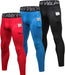 3 Pack Men'S Compression Pants Cool Dry Athletic Tights Sport Leggings with Pocket Baselayer for Running Football Yoga