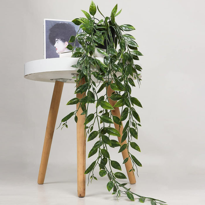 Artificial Hanging Plants 3 Pack Fake Potted Plants for Wall Home Room Office Indoor Decor