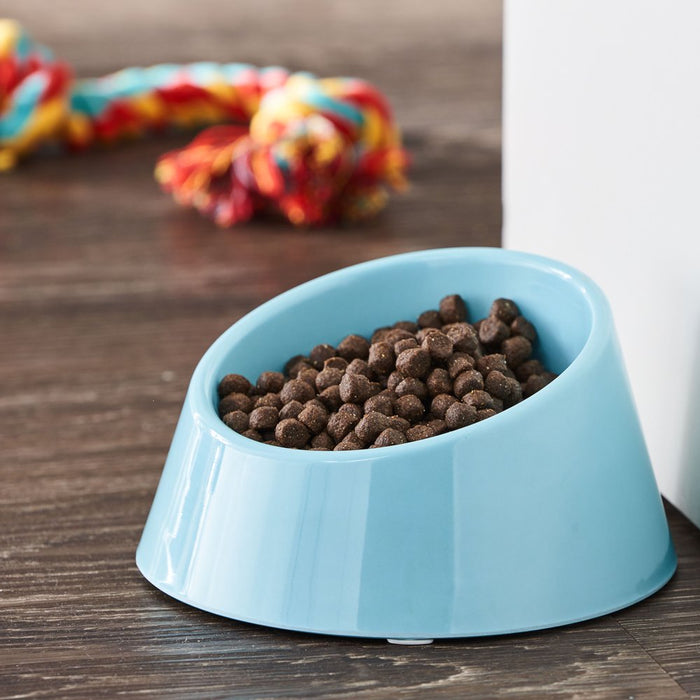 Vibrant Life Raised High Back Pet Bowl, Teal, Small, 8 Oz