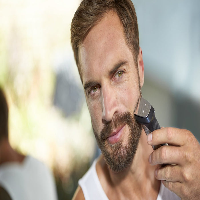 Multigroom Series 7000 23 Piece Mens Grooming Kit, Trimmer for Beard, Head, Body, and Face - No Blade Oil Needed, MG7750/49