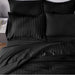 Queen Seersucker Comforter Set with Sheets Black Bed in a Bag 7-Pieces All Season Bedding Sets with Comforter, Pillow Sham, Flat Sheet, Fitted Sheet, Pillowcase