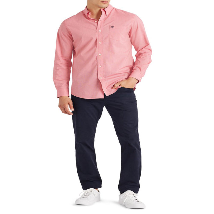 Chaps Men'S Long Sleeve Solid Easy Care Button down Shirt