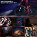 BX-300 Rechargeable Bike Light Set - Powerful Front and Back Lights, Bicycle Accessories for Night Riding, Cycling Safety Best Headlight with USB Tail Rear for Adults Kids Men Women Road Mountain