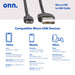 Onn. 4.8A Dual-Port Wall Charging Kit with 3FT Micro-Usb to USB Cable, White,180 Degree Folding and Fridendly Plug,Cell Phone Charger,
