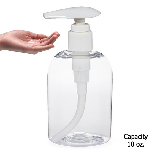 Liquid Soap Dispenser Pump Lotion Refillable Empty Bottle Plastic Jar Cream 11Oz