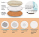 Drink Coasters with Holder, Absorbent Coaster Sets of 6, Marble Style Ceramic Drink Coaster for Tabletop Protection,Suitable for Kinds of Cups, Wooden Table, Cool Home Decor, 4 Inches