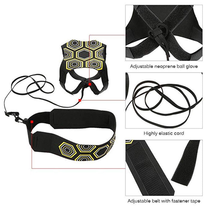 Football Kick Trainer Control Skills Solo Soccer Training Aid Waist Belt Outdoor
