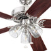 Better Homes & Gardens 52" 5 Blade Satin Nickel Ceiling Fan with 3 Lights