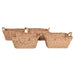 Better Homes & Gardens Rectangular Water Hyacinth Basket, Set of 4