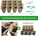 288 Cells Seedling Start Trays with Drain Holes,24 Pcs Peat Pots Seedling Pots Biodegradable,Seedling Starter Kit,Organic Germination Plant Starter Trays(24Xlabels,2Xtransplant Tools,24Pcsxtrays)