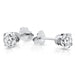 1/3 Ctw 14K White Gold Diamond Stud Earrings