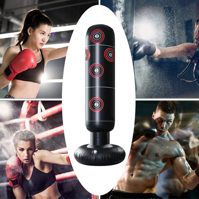 Free Standing Punching Bag,  Heavy Duty Target Stand Punch Bags/Excellent Dummy for Boxing/Kick Boxing/Mixed Martial Arts/Mma Training Equipment