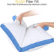 Bed Pillows for Sleeping Queen Size (Blue), Set of 2, Cooling Hotel Quality, Gusseted Pillow for Back, Stomach or Side Sleepers