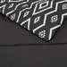 7-Piece Lightweight Microfiber Bed-In-A-Bag Comforter Bedding Set - Full/Queen, Black Aztec