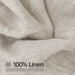 Simple&Opulence 100% Linen Sheet Set Solid Color-4 Pcs Washed French Linen Bed Sheets(1 Flat Sheet,1 Fitted Sheet,2 Pillowcases)-Breathable Bedding Set (Linen, Queen)