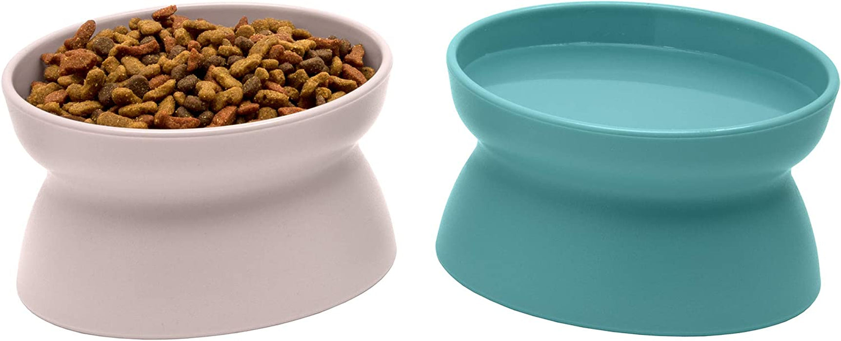 Kitty City Raised Cat Food Bowl Collection_Stress Free Pet Feeder and Waterer