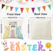Easter Decorations Pillow Covers 18X18 Set of 4 - Easter Bunny Easter Eggs Spring Decor, Easter Throw Pillows Cushion Covers Farmhouse/Home Decor for Table, Sofa, Restaurant (18X18 Inch)