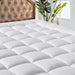 Bedding Quilted Fitted Queen Mattress Pad Cooling Breathable Fluffy Soft Mattress Pad Stretches up to 21 Inch Deep, Queen Size, White, Mattress Topper Mattress Protector
