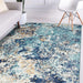 Modern Abstract Area Rug - Blue 8X10