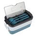 Lunch Box 2-Layer 3-Compartment Bento Box Cutlery Set Portable Leak Proof Food Container Storage Box with Fork Spoon Chopsticks for Kid Adult Work School (Blue, Pink)