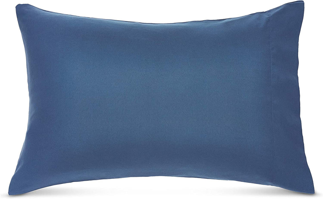 7-Piece Lightweight Microfiber Bed-In-A-Bag Comforter Bedding Set - Full/Queen, Royal Blue Calvin Stripe