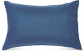 7-Piece Lightweight Microfiber Bed-In-A-Bag Comforter Bedding Set - Full/Queen, Royal Blue Calvin Stripe