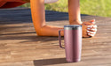 20 Oz Tumbler Mug with Lid and Straw, Insulated Travel Coffee Mug with Handle, Double Wall Stainless Steel Vacuum Coffee Tumbler, Thermal Coffee Cup, Navy Blue