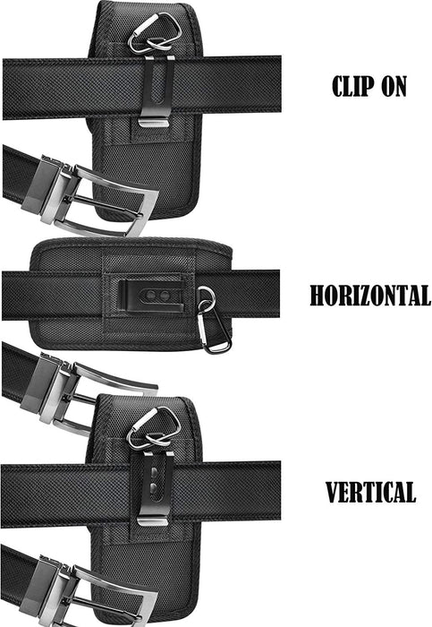 Cell Phone Holster for Samsung Galaxy S22 Ultra S21 S20+ S10 S9 Note 20 A01 A11 A21 A51 A71 A02S A12 A32 A42 A52 A13 Iphone 13 14 Pro Max 12 11 XR 7 8+ Nylon Belt Clip Holster Phone Holder Pouch