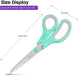 Scissors,  8" Multipurpose Scissors Bulk 3-Pack, Ultra Sharp Blade Shears, Comfort-Grip Handles, Sturdy Sharp Scissors for Office Home School Sewing Fabric Craft Supplies, Right/Left Hand