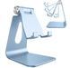 Adjustable Cell Phone Stand, Creadream Phone Stand, Cradle, Dock, Holder, Aluminum Desktop Stand Compatible with Phone Xs Max Xr 8 7 6 6S plus SE Charging, Accessories Desk,All Mobile Phones-Navy Blue