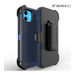 Drop Proof Silicone Belt Clip Holster Phone Case Cover for Apple Iphone 11 (Blue)