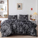 Comforter Set Queen Comforter Set,3 PCS Floral Comforter Set Bedding Sets Queen with Comforter Black Comforter Set Soft Microfiber Bedding Set with 2 Pillow Cases