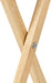 Classic TV Dinner Folding Trays with Storage Rack - Set of 4, Natural