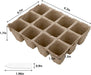 40 Pack Peat Pots Seed Starter Trays, 480 Cells Germination Seedling Pots, Organic Biodegradable Plant Germination Tray with 40 Plant Labels for Vegetable Flower, Herbs, Indoor Outdoor Garden