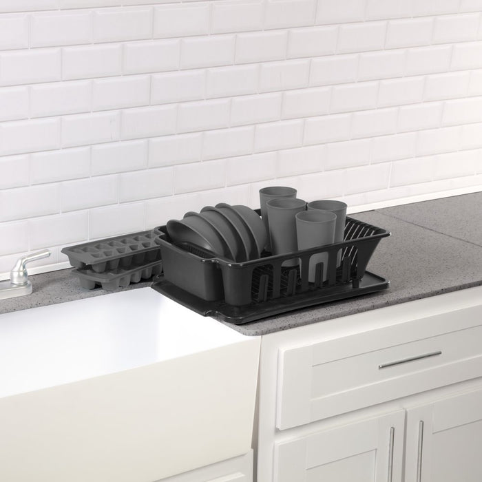 Sterilite 12 Piece Kitchen Set Plastic, Black