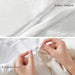 Oli Anderson Duvet Cover Queen Size, 3 Pieces Boho Tufted Bedding Set for All Seasons, Soft and Embroidery Shabby Chic Duvet Covers Set with Zipper Closure (White, Queen, 90’’ X 90’’)