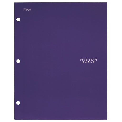 Five Star 4-Pocket Paper Folder, Assorted Colors (33585)