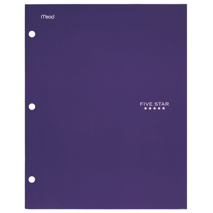 Five Star 4-Pocket Paper Folder, Assorted Colors (33585)