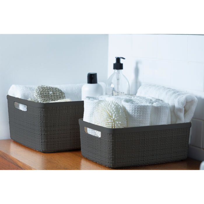 Jute Medium Grey Basket