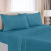 Queen Bed Sheets Set - 4 Piece Bedding - Brushed Microfiber - Shrinkage and Fade Resistant - Easy Care (Queen, Denim Blue)