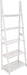 Modern 5-Tier Ladder Bookshelf Organizer, Solid Rubberwood Frame - Espresso Finish